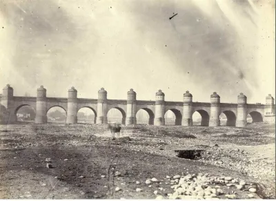 Puente Cal y Canto, 1880 — Estación Mapocho — 1880 | Chile de Ayer