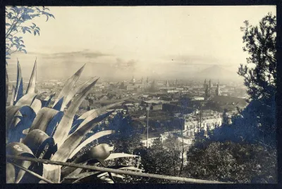 Vista de Santiago desde el cerro Santa Lucía 1906 — 1906 | Chile de Ayer