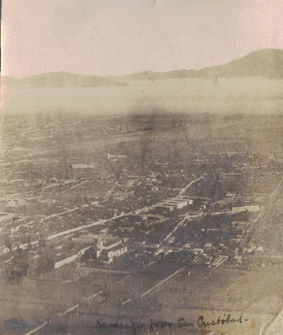 Panorámica de Recoleta en 1907 — Cerro San Cristóbal — 1907 | Chile de Ayer