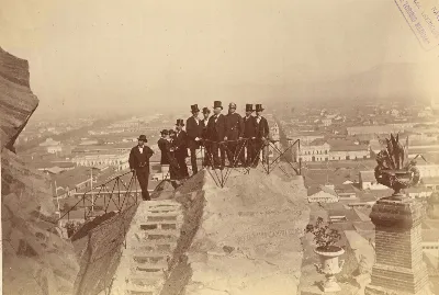 Inauguración Cerro Santa Lucía año 1874 — Cerro Santa Lucía — 1874 | Chile de Ayer