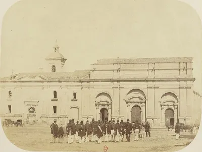Catedral Metropolitana de Santiago en 1860 — Plaza de Armas de Santiago — 1860 | Chile de Ayer