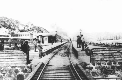 Estacion de Tren Matadero en 1900 — Estación Matadero — 1900 | Chile de Ayer