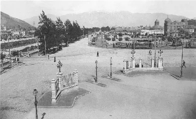 Vista desde la Estación Mapocho año 1919 — Estación Mapocho — 1919 | Chile de Ayer