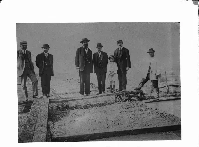 Facultad de Ingeniería U. de Chile en construcción, 1911 — 1911 | Chile de Ayer