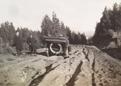 Camino Valparaíso Santiago en 1918 — Camino Valparaíso–Santiago — 1918 | Chile de Ayer