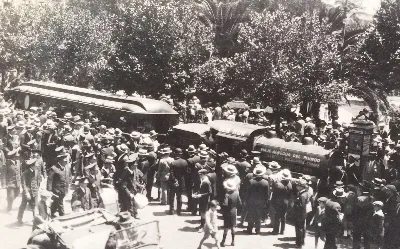 Ferrocarril en lugar desconocido, 1920 — 1920 | Chile de Ayer