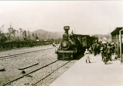 Estación FFCC Quilpué en 1888 — Estación Quilpué — 1888 | Chile de Ayer