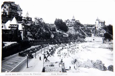 Viña del Mar, playa de Miramar circa 1920 — Playa Miramar — 1920 | Chile de Ayer