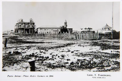 Plaza Muñoz Gamero de Punta Arenas en 1896 — Plaza Muñoz Gamero — 1896 | Chile de Ayer