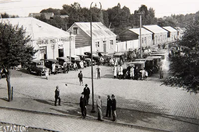 Estación de Valdivia en 1930 — Estación de Valdivia — 1921 | Chile de Ayer