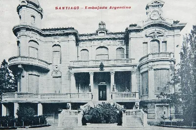 Embajada Argentina en Santiago ca. 1915 — Palacio de la Legación Argentina — 1915 | Chile de Ayer