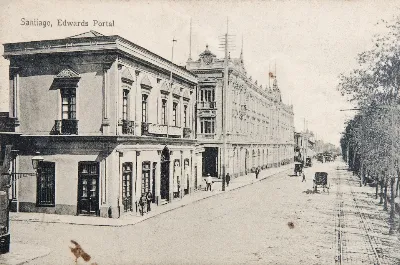 Portal Edwards de Santiago, ca. 1900 — Portal Edwards — 1900 | Chile de Ayer