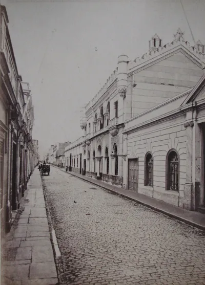 Santiago, calle La Compañía 1900 — 1900 | Chile de Ayer