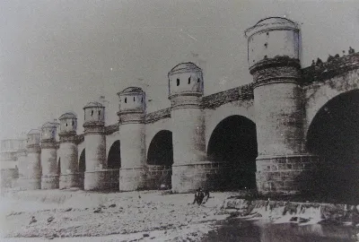 Puente de Cal y Canto en 1879 — Puente Cal y Canto — 1879 | Chile de Ayer
