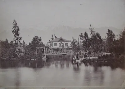Laguna del Parque Cousiño en 1880 — Parque O'Higgins — 1880 | Chile de Ayer