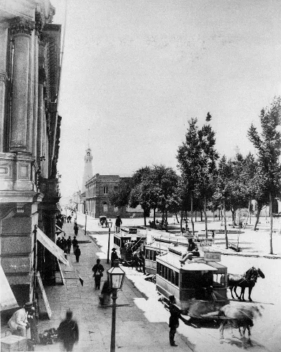 Plaza de Armas de Santiago ca. 1890 — Plaza de Armas de Santiago — 1890 | Chile de Ayer