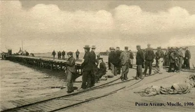 Muelle Loreto Punta Arenas en 1906 — Muelle Loreto — 1906 | Chile de Ayer