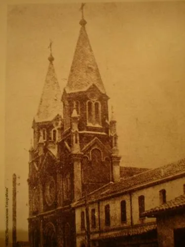 Iglesia San Alfonso de Cauquenes en 1900 — Iglesia y Convento de San Alfonso — 1900 | Chile de Ayer