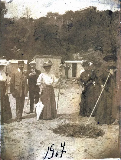 Playa de Zapallar en 1907 — Playa de Zapallar — 1907 | Chile de Ayer