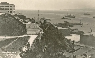 Aposadero Naval de Valparaíso en 1920 — 1920 | Chile de Ayer
