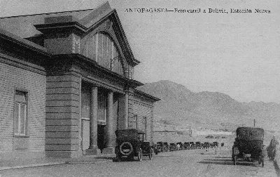 Estación de Ferrocarril a Bolivia, Antofagasta ca. 1920 — 1920 | Chile de Ayer