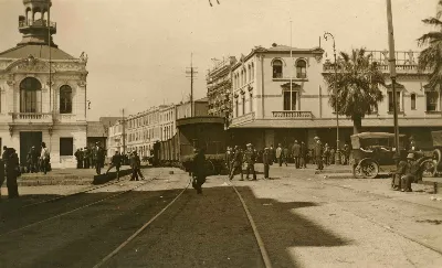 Estación del puerto de Valparaíso en 1922 — 1922 | Chile de Ayer