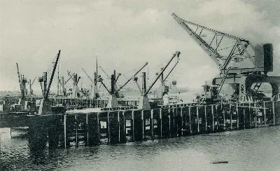 Muelle fiscal de Valparaíso ca. 1910 — 1910 | Chile de Ayer