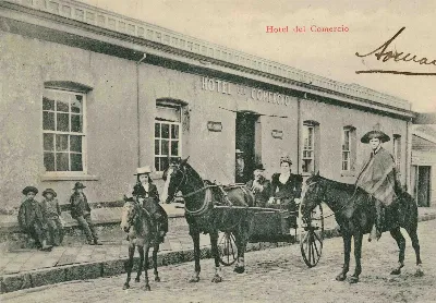 Hotel del Comercio, Lota ca. 1900 — 1900 | Chile de Ayer