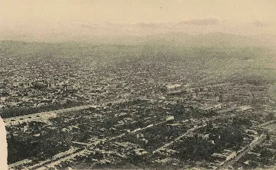 Santiago desde el aire ca. 1915 — 1915 | Chile de Ayer