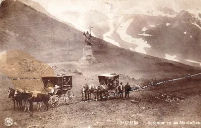 Cristo Redentor de Los Andes en 1910 — Cristo Redentor de los Andes — 1910 | Chile de Ayer
