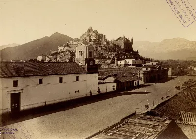 Vista General, Cerro Santa Lucía, 1874 — Cerro Santa Lucía — 1874 | Chile de Ayer