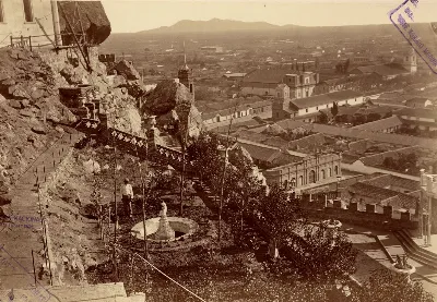 El Naranjal de la Ermita, Cerro Santa Lucía, 1874 — 1874 | Chile de Ayer