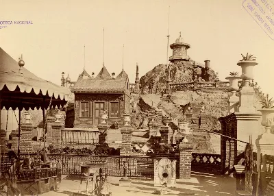 Cerro Santa Lucía, 1874 — 1874 | Chile de Ayer