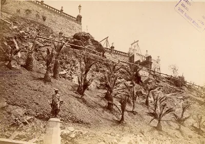 Cerro Santa Lucía, 1874 — 1874 | Chile de Ayer