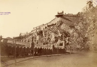 Cerro Santa Lucía, 1874 — Cerro Santa Lucía — 1874 | Chile de Ayer
