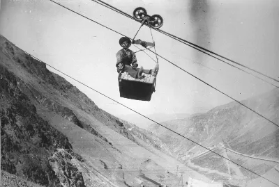 Tranvía aéreo Sewell, 1915 — Sewell — 1915 | Chile de Ayer