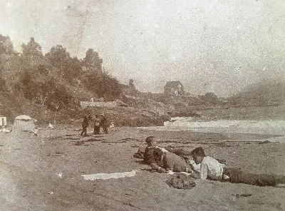 Zapallar 1916 — Playa de Zapallar — 1916 | Chile de Ayer