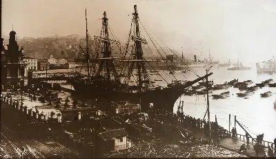 Valparaíso, 1900 — Bahía de Valparaíso — 1900 | Chile de Ayer