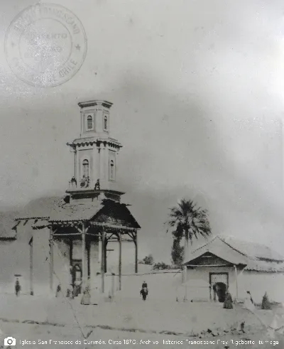 Iglesia Santa Rosa de Viterbo, 1870 — Convento San Francisco de Curimón — 1870 | Chile de Ayer