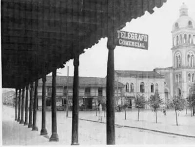 Oficina de telégrafos en Cauquenes, 1920 — Liceo de Hombres de Cauquenes — 1920 | Chile de Ayer