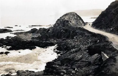 Camino costero Viña del Mar - Concón en los años 20 — 1920 | Chile de Ayer