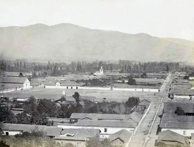 Vista de Quillota, 1865 — 1865 | Chile de Ayer
