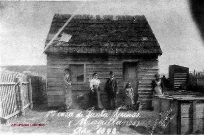 Primera casa de Punta Arenas, ca. 1850 — 1849 | Chile de Ayer