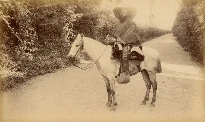 Hombre a caballo, zona central, 1888 — Limache — 1888 | Chile de Ayer