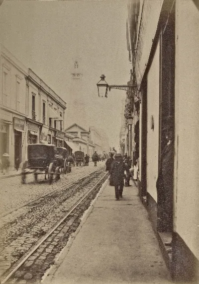 Calle Puente de Santiago, 1888 — Calle Puente — 1888 | Chile de Ayer
