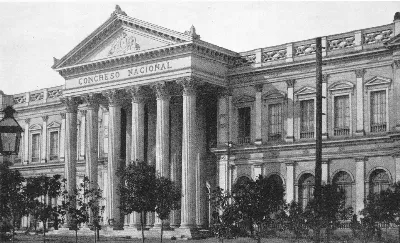 Ex Edificio del Congreso Nacional, 1910 — Ex Congreso Nacional — 1910 | Chile de Ayer