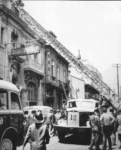 incendio en Santiago, 1962 — Iglesia San Francisco — 1962 | Chile de Ayer