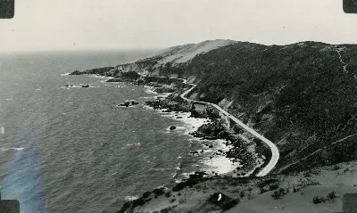 Camino Costero hacia Concón en 1936 — Dunas de Concón — 1936 | Chile de Ayer