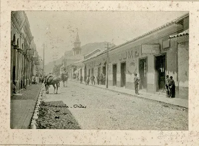 Calle de Los Andes, ca. 1910 — 1910 | Chile de Ayer