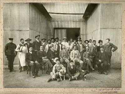 Grupo de Hombres en Los Andes, ca. 1910 — 1910 | Chile de Ayer